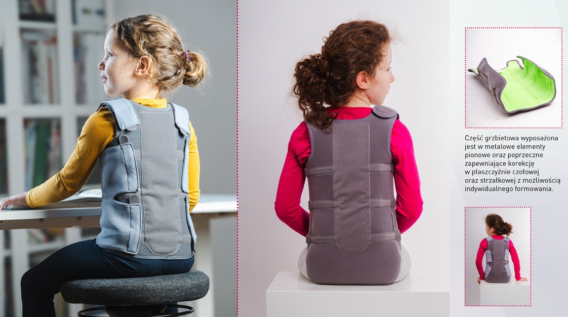 Gorset korekcyjny do leczenia skolioz. KANGAROO scolio.